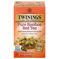 Twinings African Rooibos Herbal Red Tea Bags - 20 Count (Case of 6)