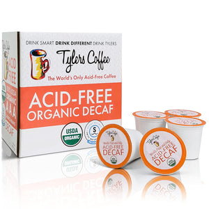 Tyler's Acid Free Organic Coffee - Decaffeinated K-Cups - 16 Count