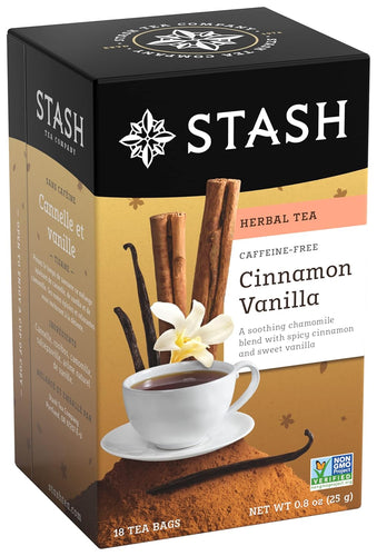 Stash Cinnamon Vanilla Herbal Tea Bags - 18 Count (Case of 6)