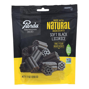 Panda Natural Soft Original Black Licorice Candy - 7 Ounce Bag