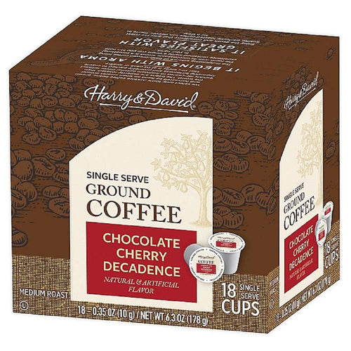 Harry & David Chocolate Cherry Decadence Flavored Single Serve Coffee - 18 Count