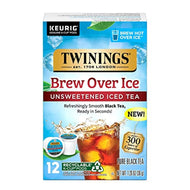 Twinings Unsweetened Black Tea Single Serve K-Cups - 12 Count (Case of 6)