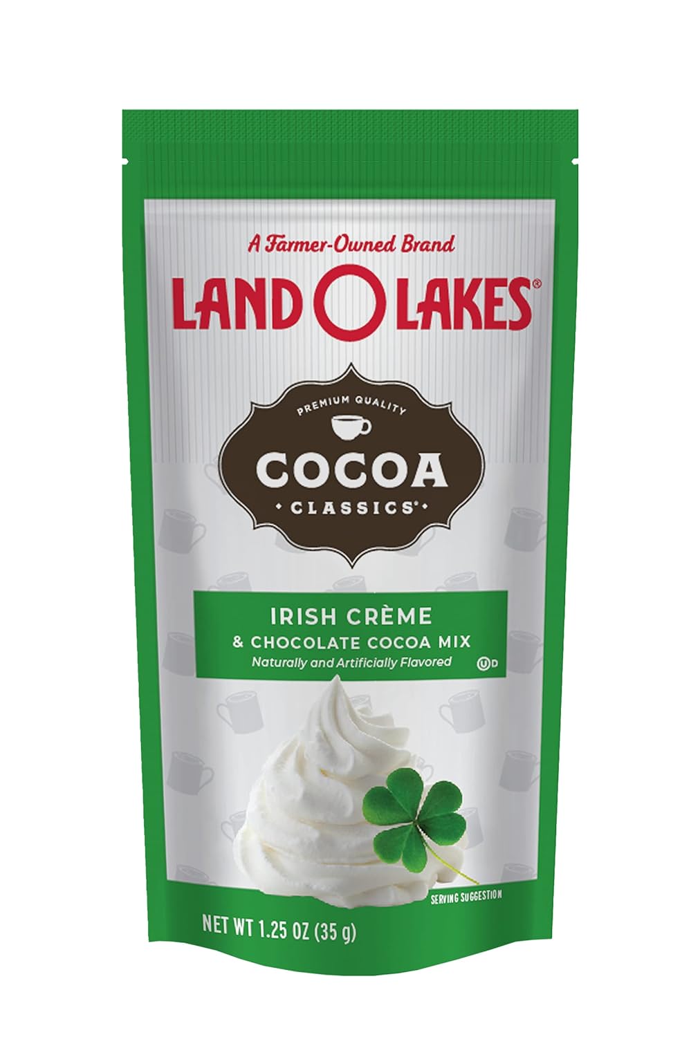 Land O Lakes Irish Crème & Chocolate Hot Cocoa Mix, 1.25-Oz Packets (Pack of 12)