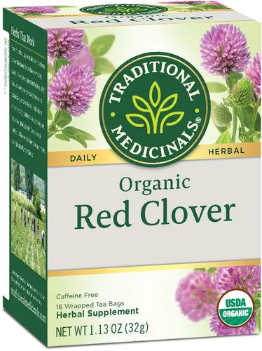Traditional Medicinals Organic Red Clover Herbal Tea - 16 Count
