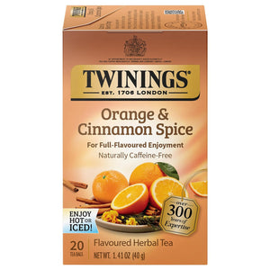 Twinings Orange & Cinnamon Herbal Tea Bags - 20 Count