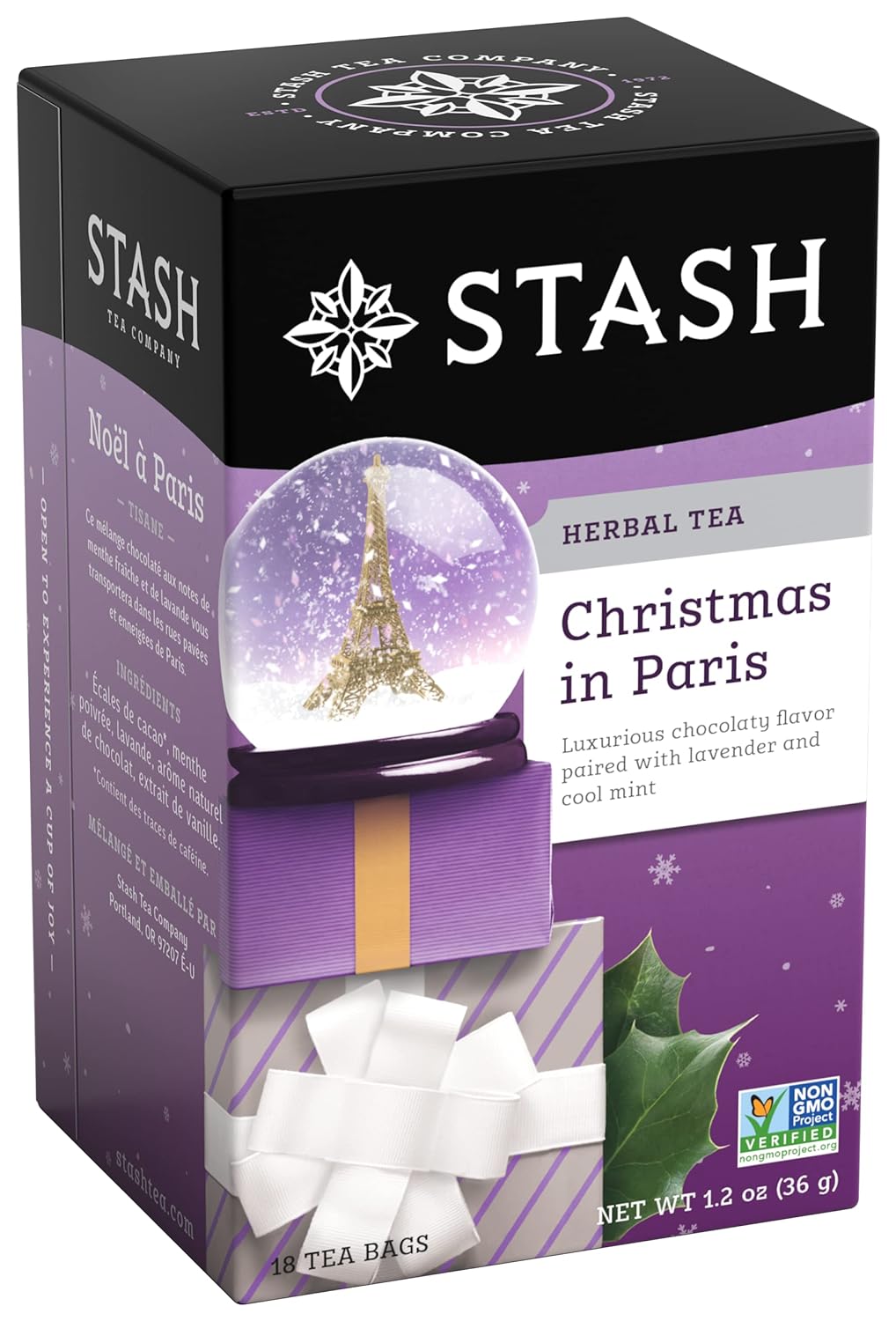 Stash Tea Christmas in Paris Herbal Tea Bags - 18 Count
