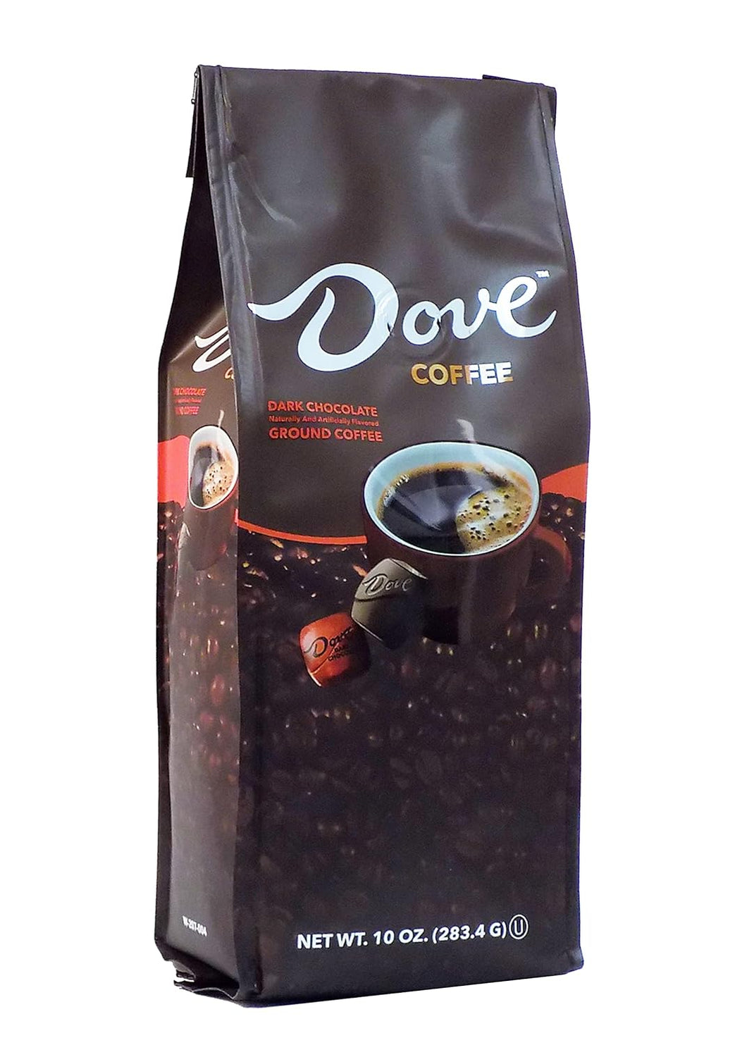 Dove Dark Chocolate Candy Flavored Ground Coffee - 10 Ounce