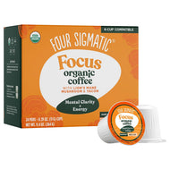 Four Sigmatic Focus Mushroom Coffee Single Serve Cups - 24 Count
