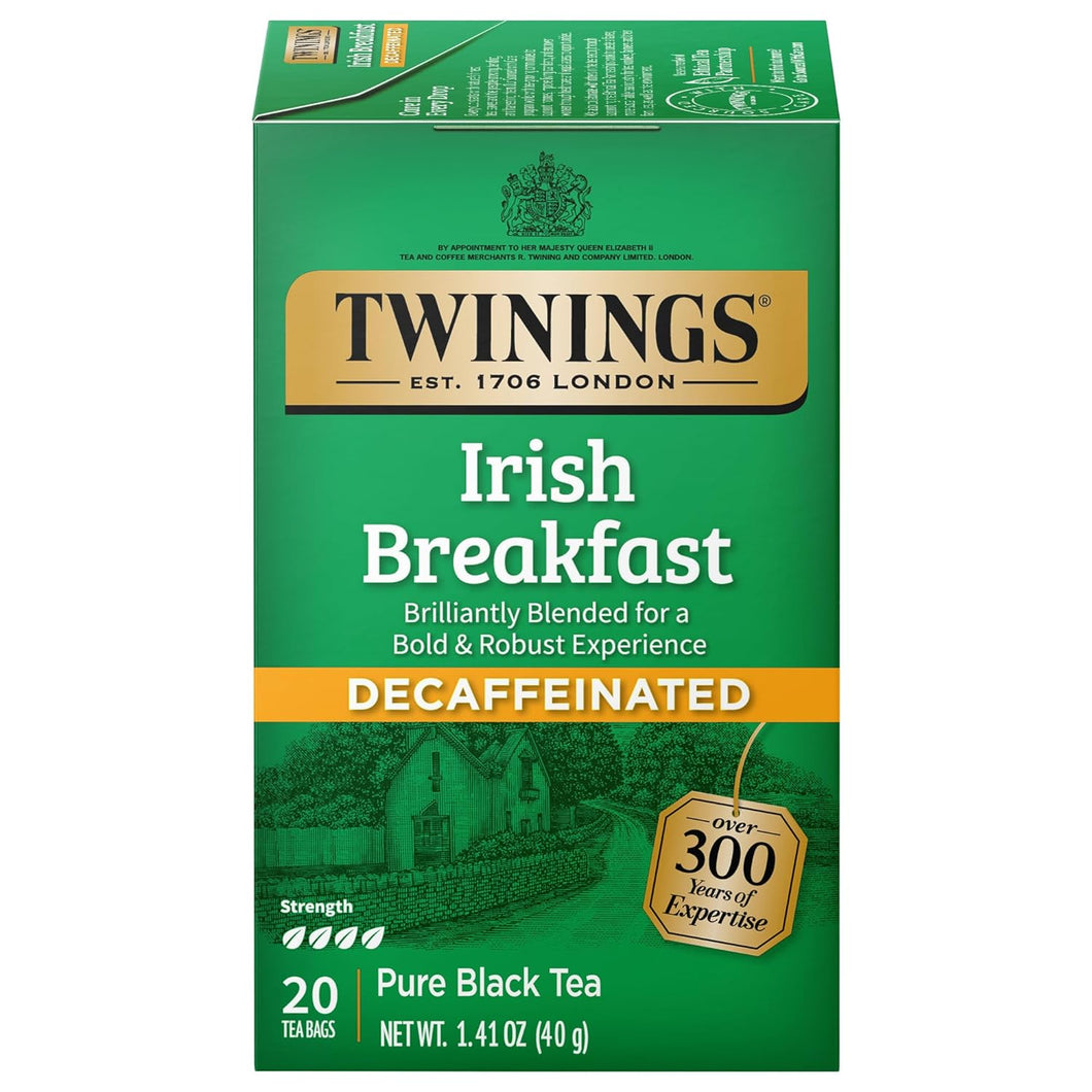 Twinings Decaffeinated Irish Breakfast Tea Bags - 20 Count