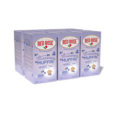 Red Rose Blueberry Muffin Herbal Tea Bags - 18 Count (Case of 6)