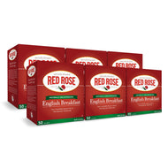 Red Rose Decaf English Breakfast Black Tea Bags - 50 Count (Case of 6)