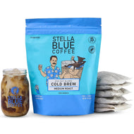 Stella Blue Cold Brew Big Cant Blend Medium Roast 100% Arabica - 6 Count (Case of 4)