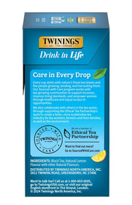 Twinings Lemon Flavored Black Iced Tea Bags - 72 Count