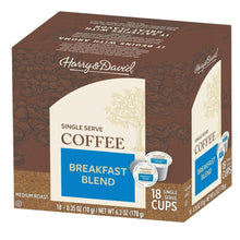 Harry & David Breakfast Blend Medium Roast Coffee Single Serve Cups - 18 Count