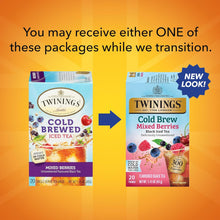 Twinings Mixed Berries Cold Brew Black Tea Bags - 20 Count (Case of 6)