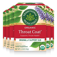 Traditional Medicinals Organic Throat Coat Tea Bags - 16 Count (Case of 6)