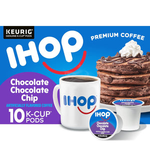 IHOP Chocolate Chocolate Chip Flavored Keurig K-Cup Coffee Pods - 10 Count