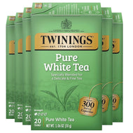 Twinings 100% Pure Fujian White Tea Bags - 20 Count (Case of 6)