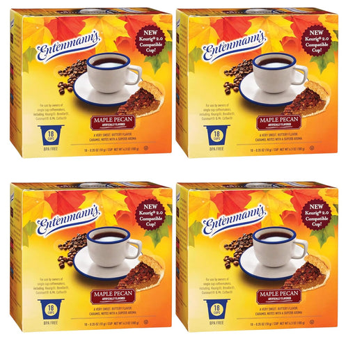 Entenmann's Maple Pecan Flavored Single Serve Coffee Cups - 18 count (Case of 4)