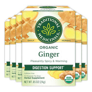 Traditional Medicinals Organic Ginger Tea Bags - 16 Count (Case of 6)