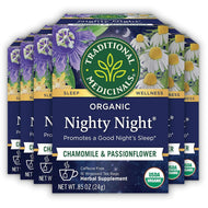 Traditional Medicinals Nighty Night Chamomile Tea Bags - 16 Count (Case of 6)