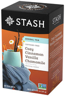 Stash Cozy Cinnamon Vanilla Chamomile Herbal Tea Bags - 18 Count (Case of 6)