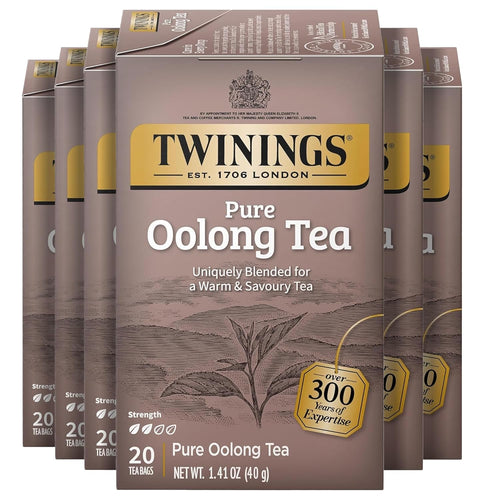 Twinings Chinese 100% Pure Oolong Tea Bags - 20 Count (Case of 6)