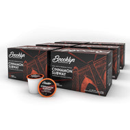 Brooklyn Beans Cinnamon Subway Single Serve Coffee Cups - 12 Count (Case of 6)