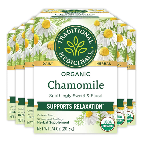 Traditional Medicinals Organic Chamomile Tea Bags - 16 Count (Case of 6)