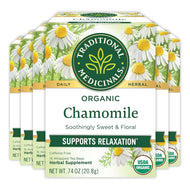 Traditional Medicinals Organic Chamomile Tea Bags - 16 Count (Case of 6)