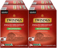 Twinings English Breakfast Decaf Black Tea Keurig K-Cups - 24 Count (Case of 4)