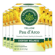 Traditional Medicinals Yellow Pau d'Arco Tea Bags - 16 Count (Case of 6)