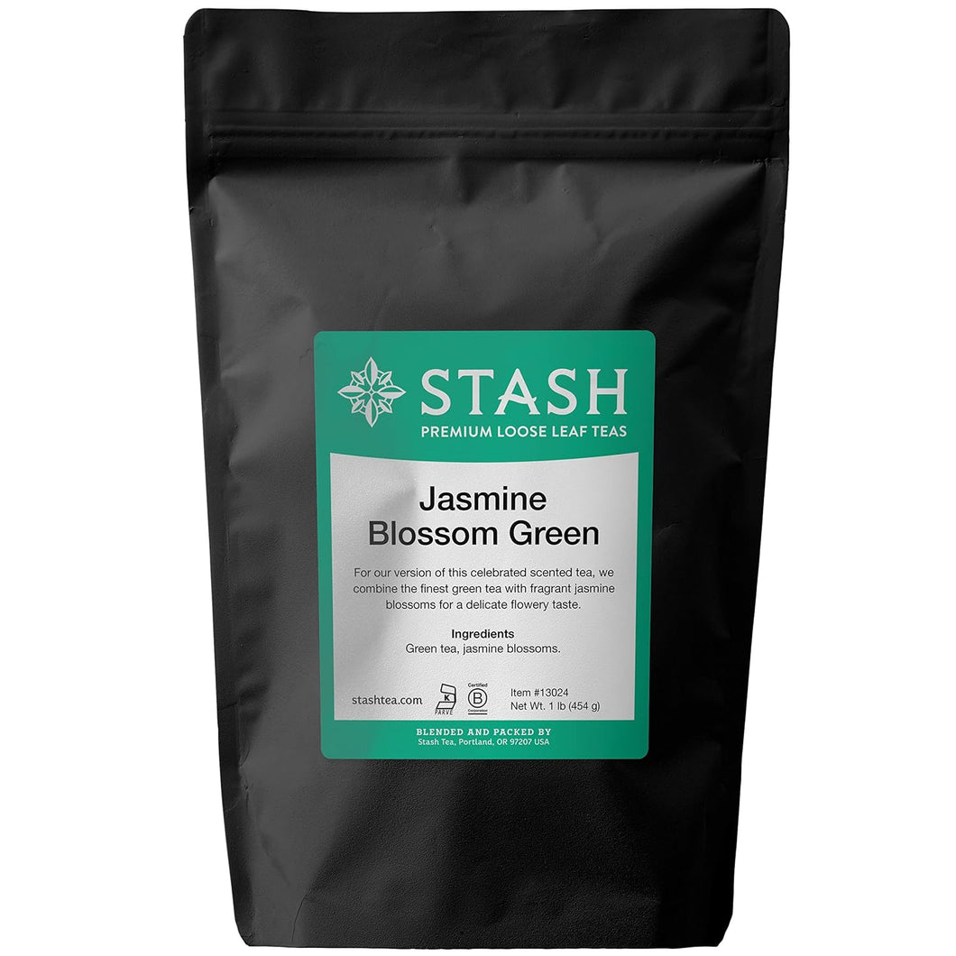 Stash Tea Jasmine Blossom Green Tea Loose Leaf Tea - 16 Ounces