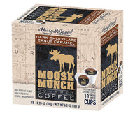 Moose Munch Dark Chocolate Candy Caramel Coffee Cups - 18 Count