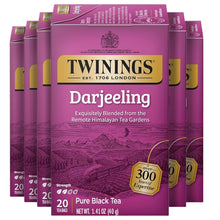 Twinings Darjeeling Pure Black Tea Bags - 20 Count (Case of 6)