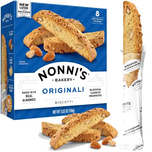 Nonni's Originali Almond Biscotti Italian Cookies - 8 Count