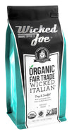 Wicked Joe Wicked Italian Organic Fair Trade Ground Coffee - 12 Ounce (Case of 6)