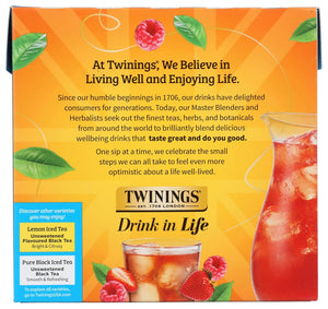 Twinings Strawberry & Raspberry Flavored Iced Tea Bags - 72 Count