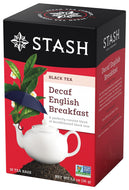 Stash Tea Decaf English Breakfast Black Tea - 18 Count (Case of 6)