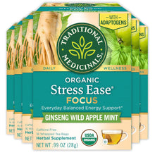 Traditional Medicinals Stress Ease Focus Herbal Tea Bags - 16 Count (Case of 6)