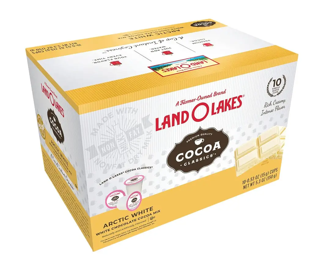 Land O'Lakes Artic White Hot Cocoa Single Serve Cups - 10 Count