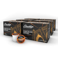 Brooklyn Beans Coney Island Caramel Single Serve Coffee Cups - 12 Count (Case of 6)