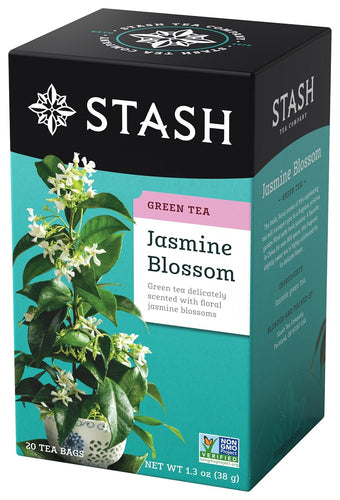 Stash Tea Jasmine Blossom Green Tea Bags - 20 Count (Case of 6)
