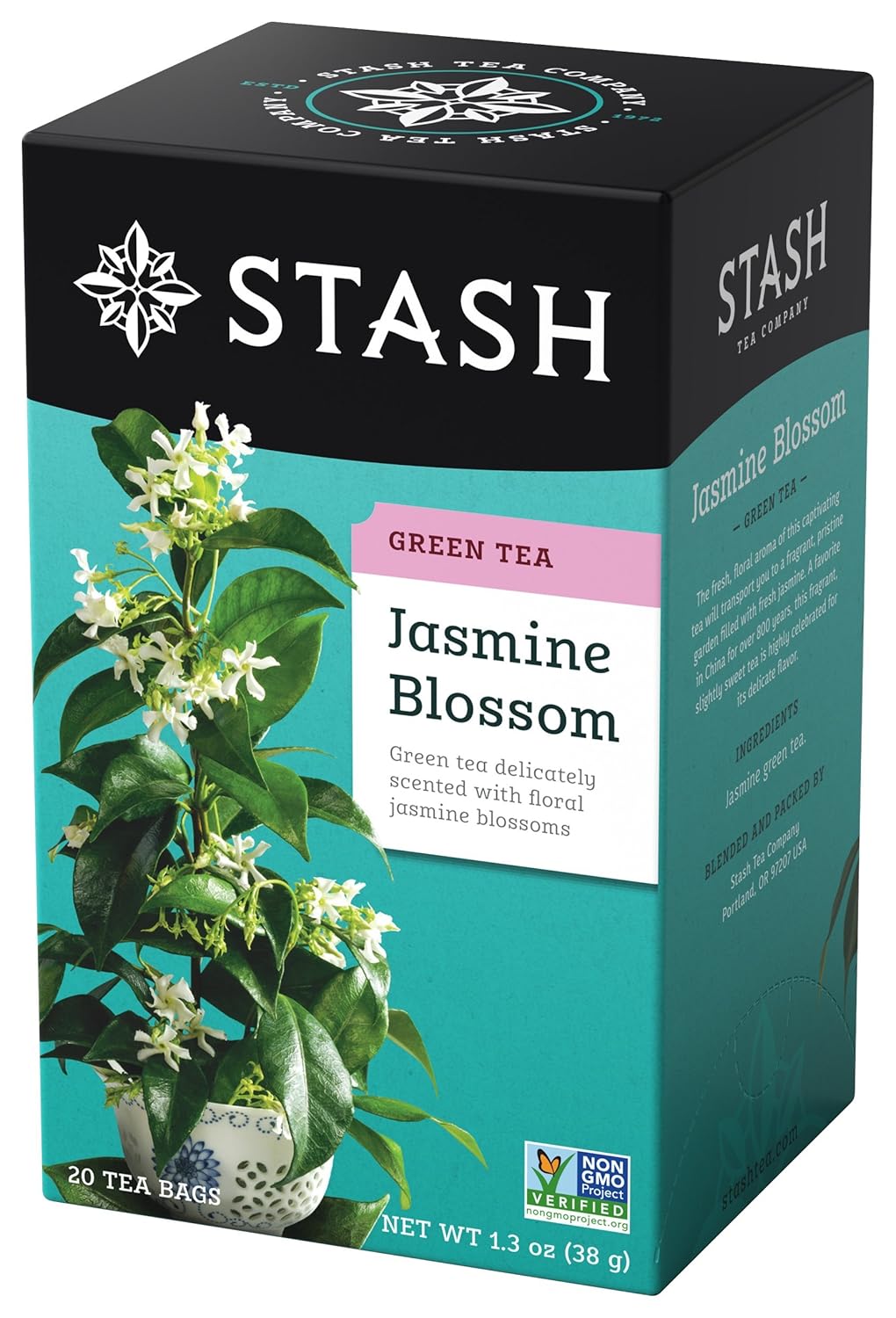 Stash Tea Jasmine Blossom Green Tea Bags - 20 Count (Case of 6)