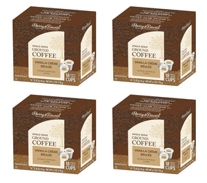 Harry & David Creme Brulee Single Serve Coffee Cups - 18 Count (Case of 4)