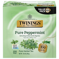 Twinings Pure Peppermint Herbal Tea Bags - 50 Count (Case of 6)