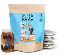 Stella Blue Cold Brew Cinnamon Sugar Donut Flavored, 100% Arabica - 6 Count (Case of 4)