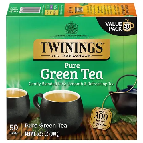 Twinings Pure Natural Green Tea Bags - 50 Count