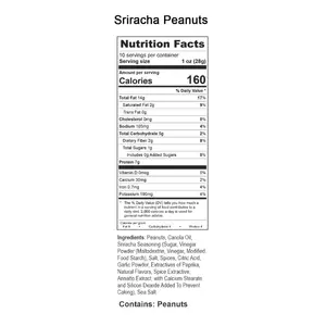 Carolina Peanut Factory Sriracha Flavored Gourmet Peanuts - 10 oz