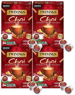 Twinings Chai Flavored Black Tea K-Cups - 24 Count (Case of 4)